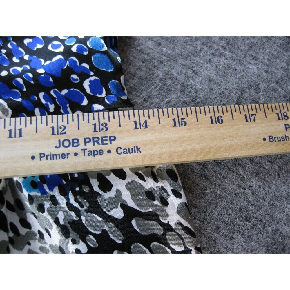 Maggy London Dress Women 8 Blue One Shoulder Satin Ruched Flattering Ladies - Picture 11 of 15